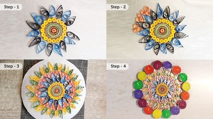 Bonding on the floor -- Easy-do Rangoli ideas!