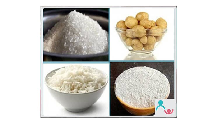 The 4 white devils (food) on our plates