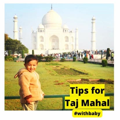 Baby and Taj Mahal