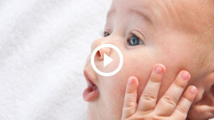 Baby can recognise familiar faces