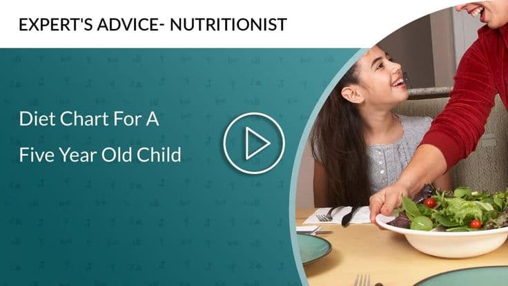 Diet Chart For A Five Year Old Child