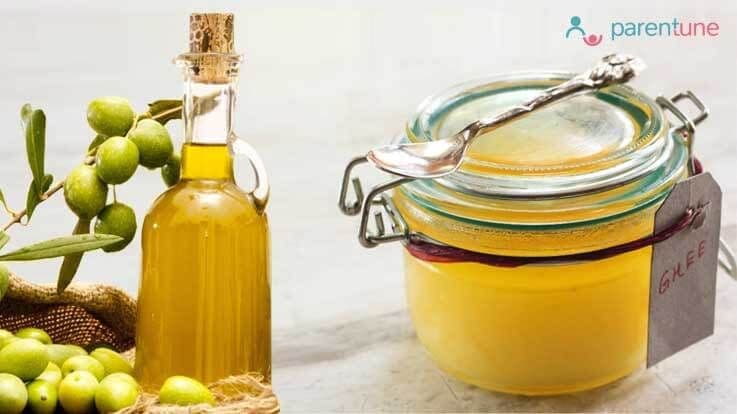 ओलिव ऑयल या घी में बच्चे के लिए बेहतर कौन ? 