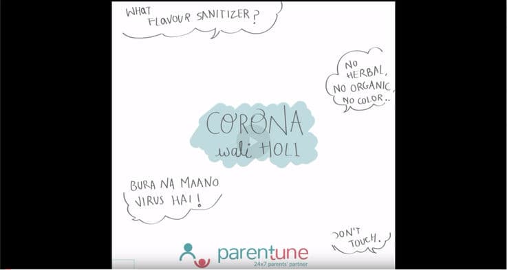 Parentoon: कोरोना वायरस ने होली पर दाला है नया रंग