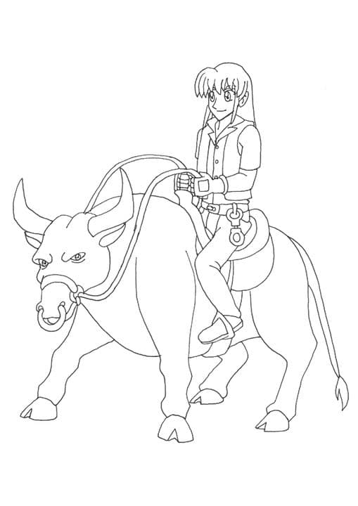 Riding on Bull