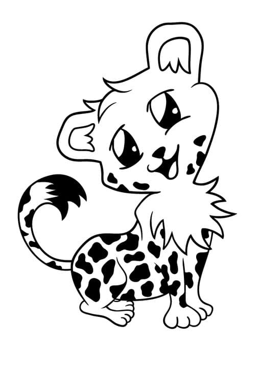 Happy Cheetah Baby