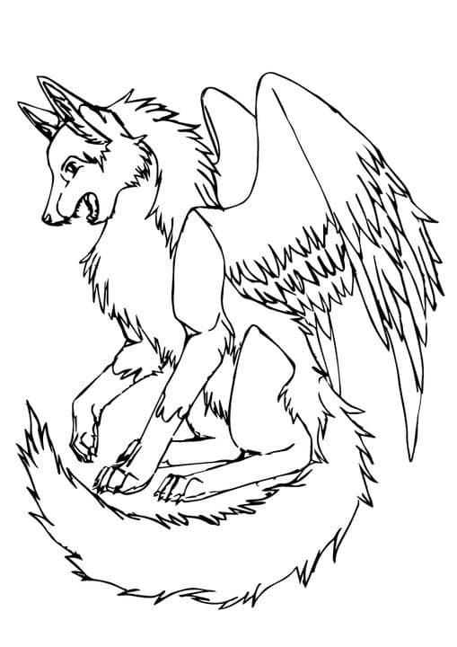 Wolf with Wings
