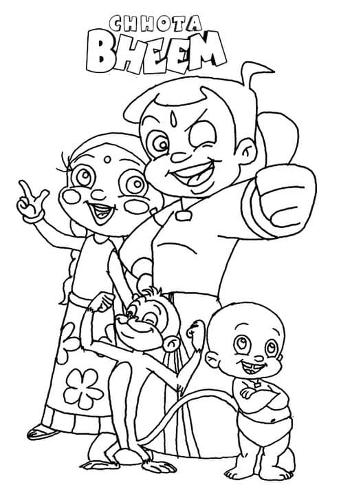 Chota Bheem With Team