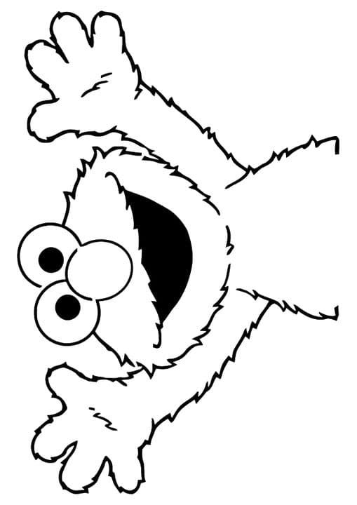 Elmo is happy
