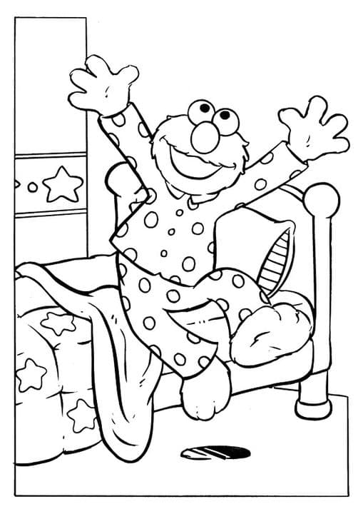 The elmo getting out of Beb