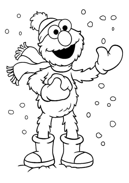 The elmo in winter