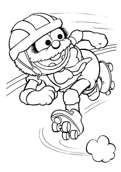 The elmo on skates