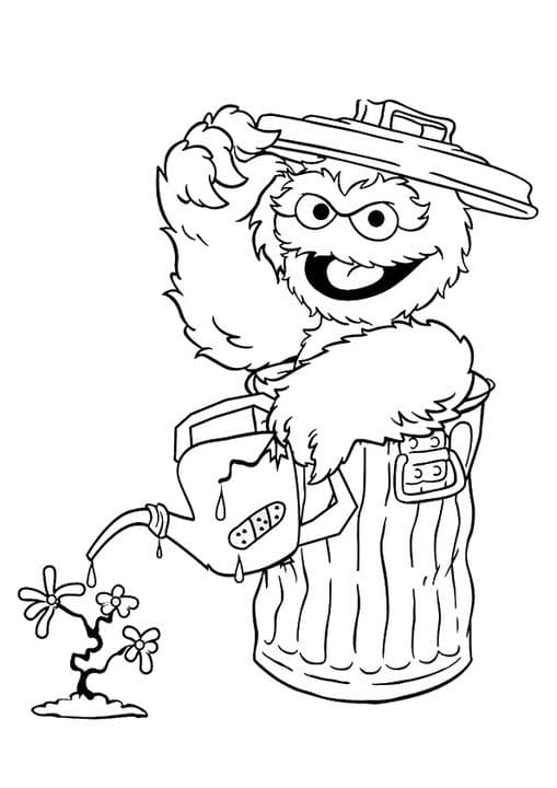 The mae watering plants