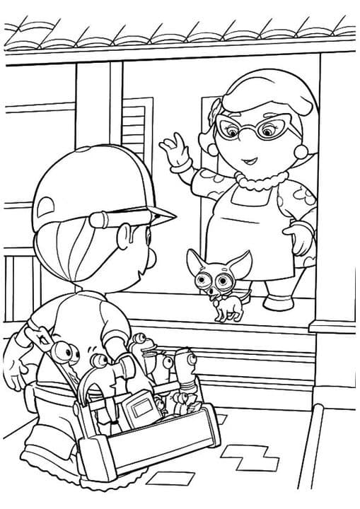 A handy manny cat