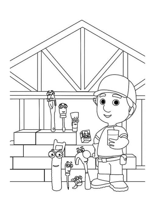 The manny fixes the clock