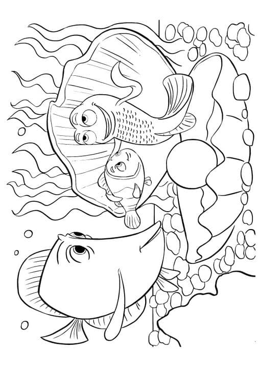Cute Finding Nemo Coloring fish