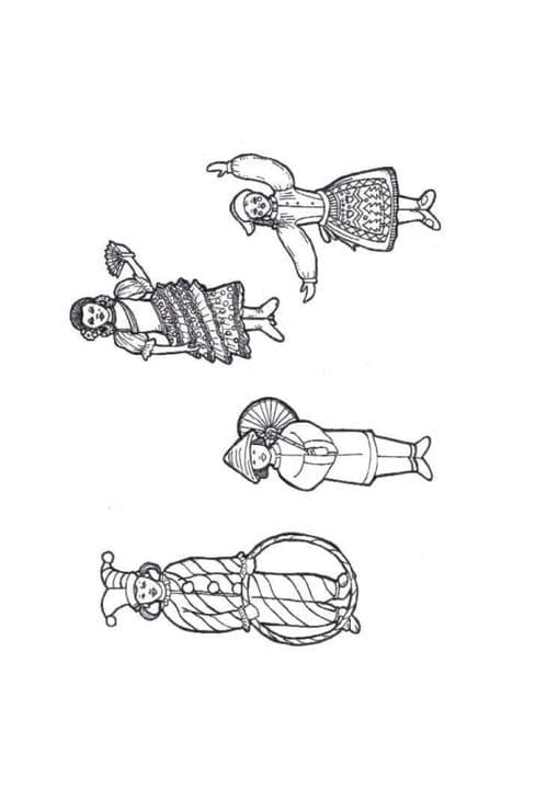 A nutcracker puppets