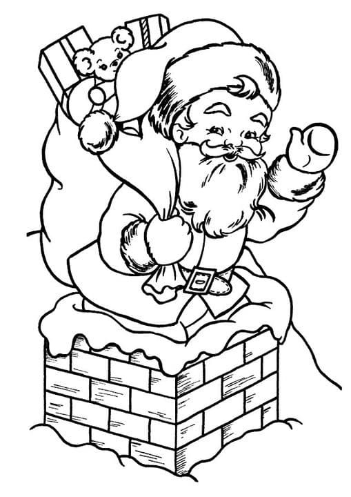 Santa Entering The House