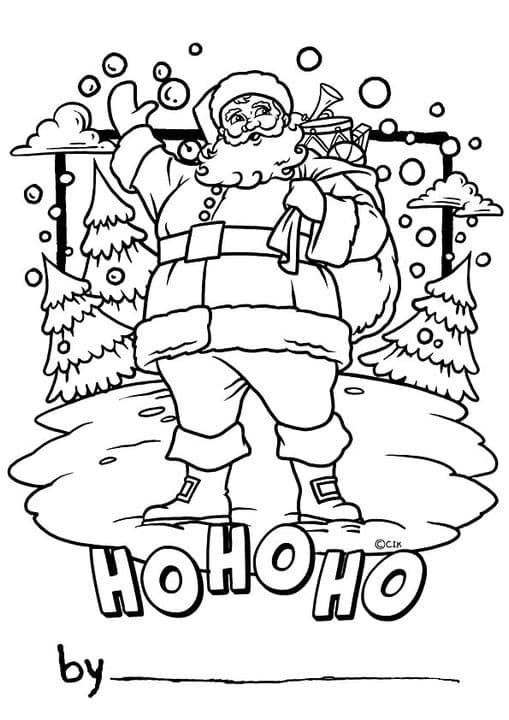 Santa Greeting Card