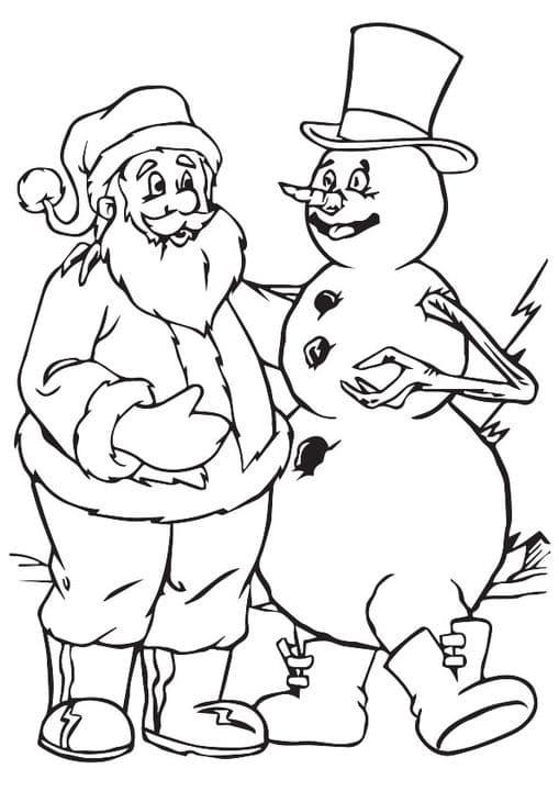 Santa With Frosty