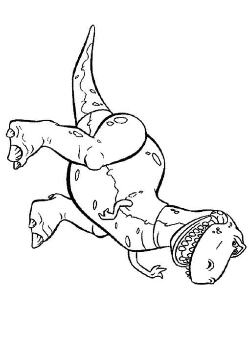 the Rex coloring page