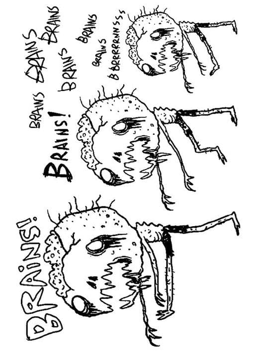 Brain Looking Zombie