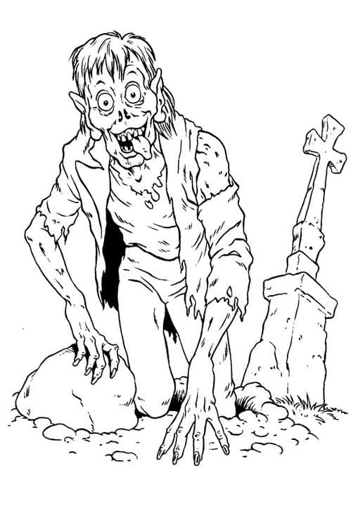 Zombie Near Grave