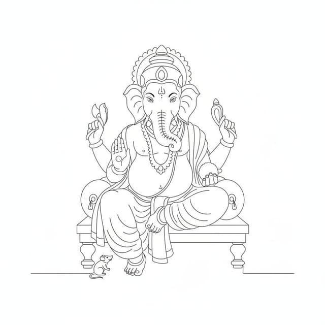 Lakshmi and Ganesh Art