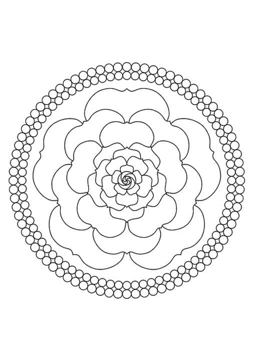 A mandala rose