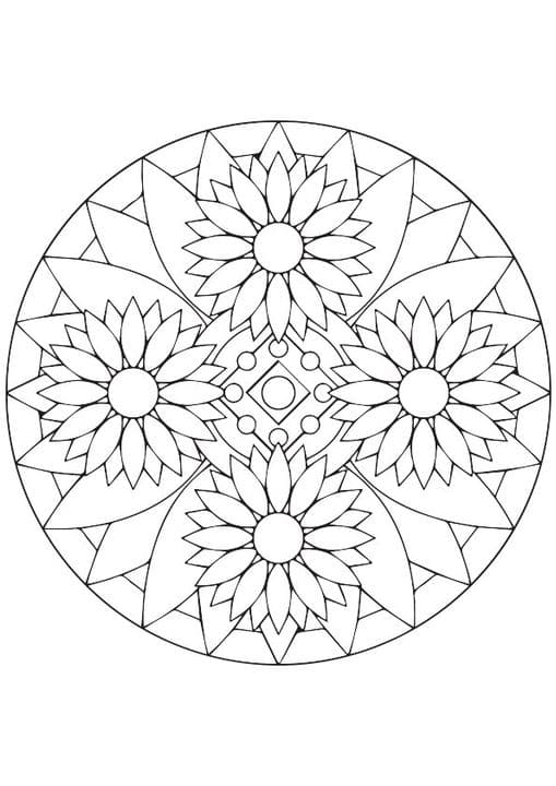 Sunflower Mandala