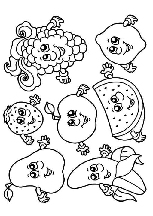 Apple Fruits with Face
