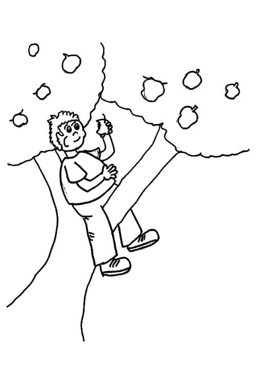 Sitting in Apple Tree