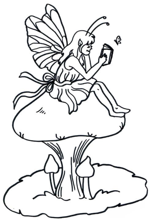 Fairy on Mushroom