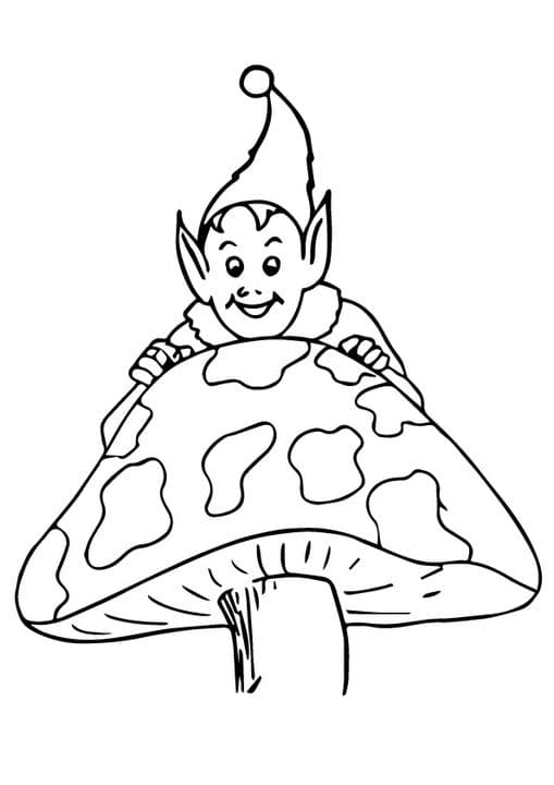 Elf on Mushroom