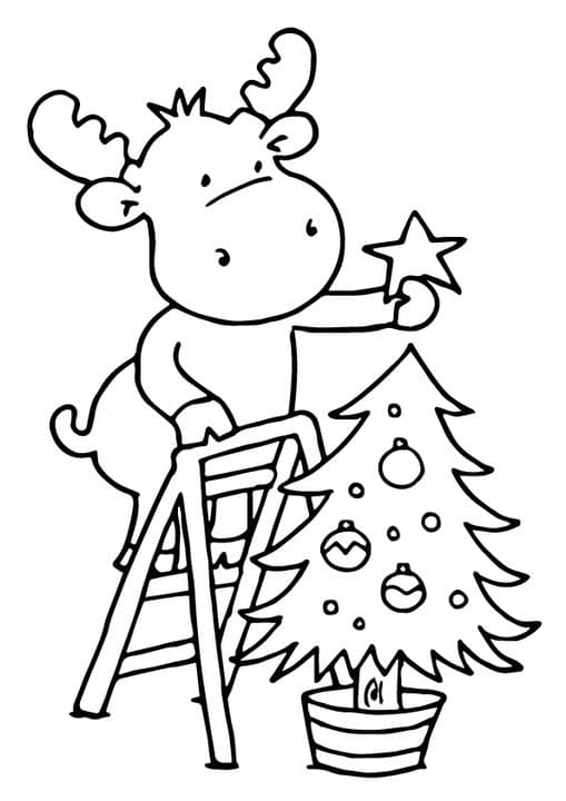 Christmas Deer Decoration