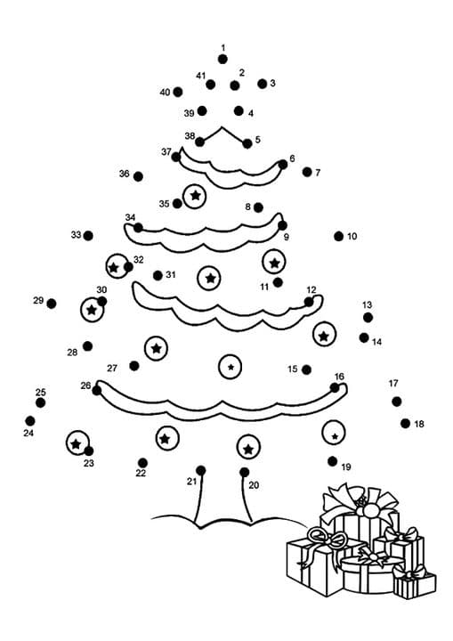 Christmas Dot To Dot Star