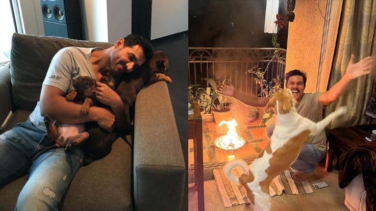 Celebs with their pets