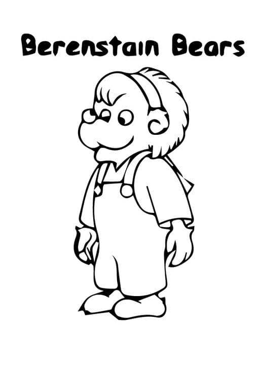 A Berenstain Bears Lizzy Coloring