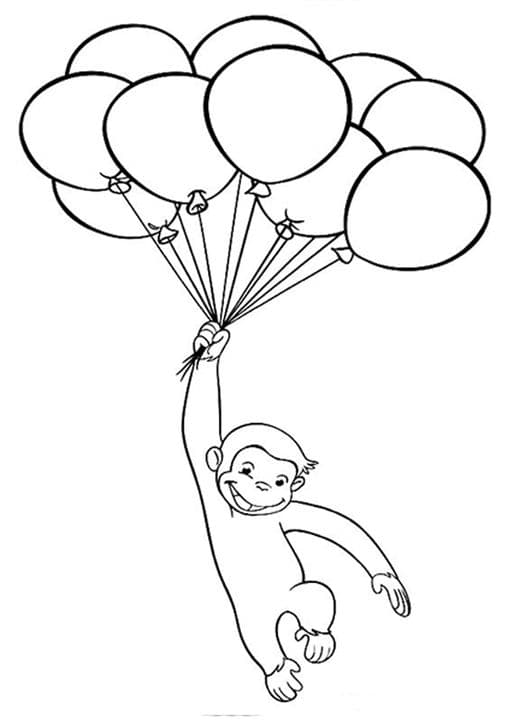 Curious George & Flying Balloons