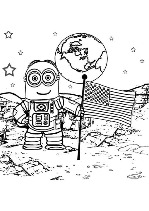 Walking on the moon astronaut