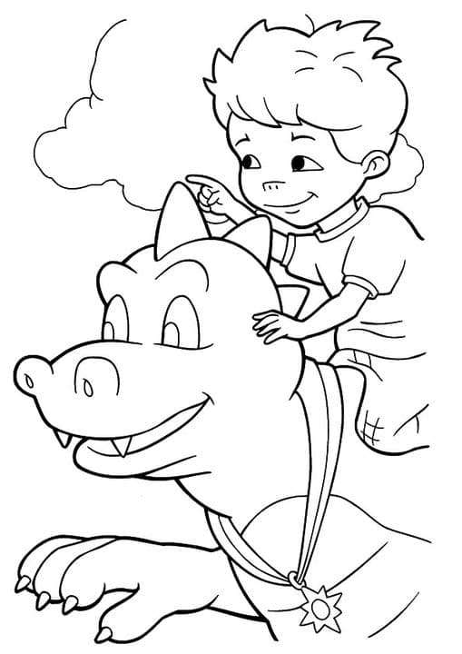 Dragon Tales Coloring sky
