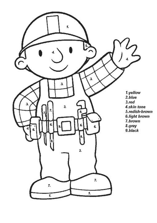 A high resolution cartoon handy manny