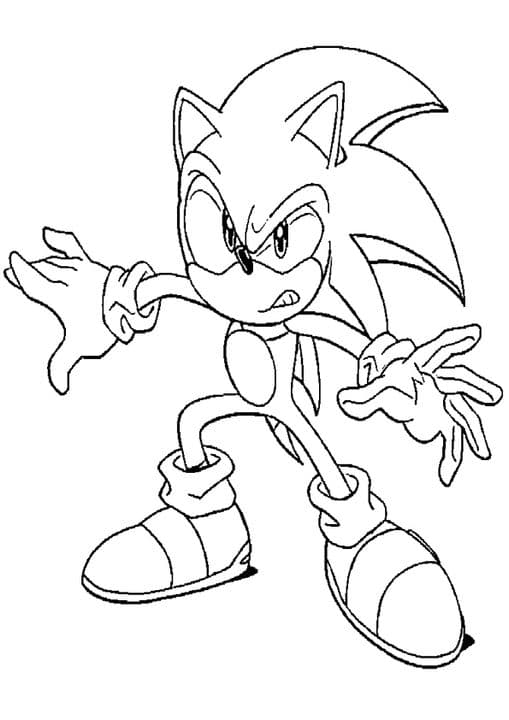 sonic hedgehog coloring pages