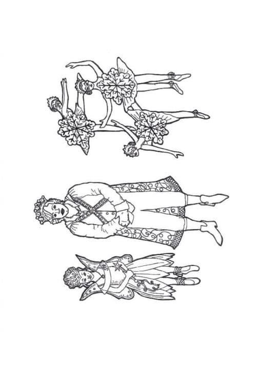 nutcracker ballet colouring pages