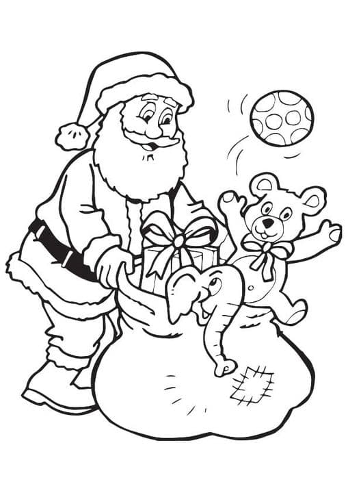 Santa Collecting Toys