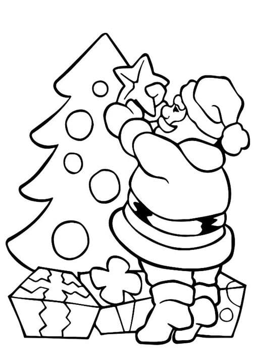 Santa Christmas Tree
