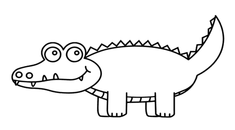 Cartoon Alligator