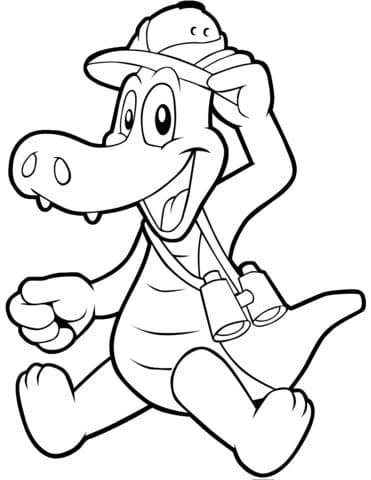Cute Alligator Cartoon