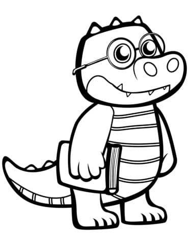 Crocodile with Glasses