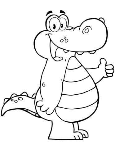 Cartoon Alligator
