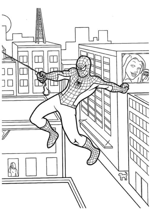 Spiderman Swinging